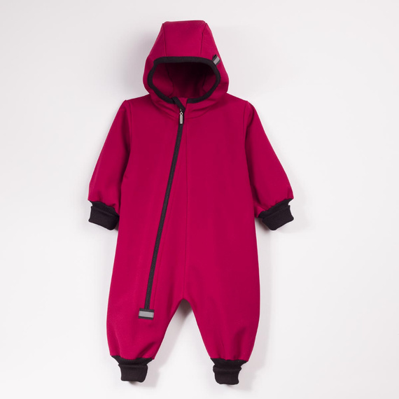 Дитячий комбінезон Nicol 229081 Softshell з флісом бордовий