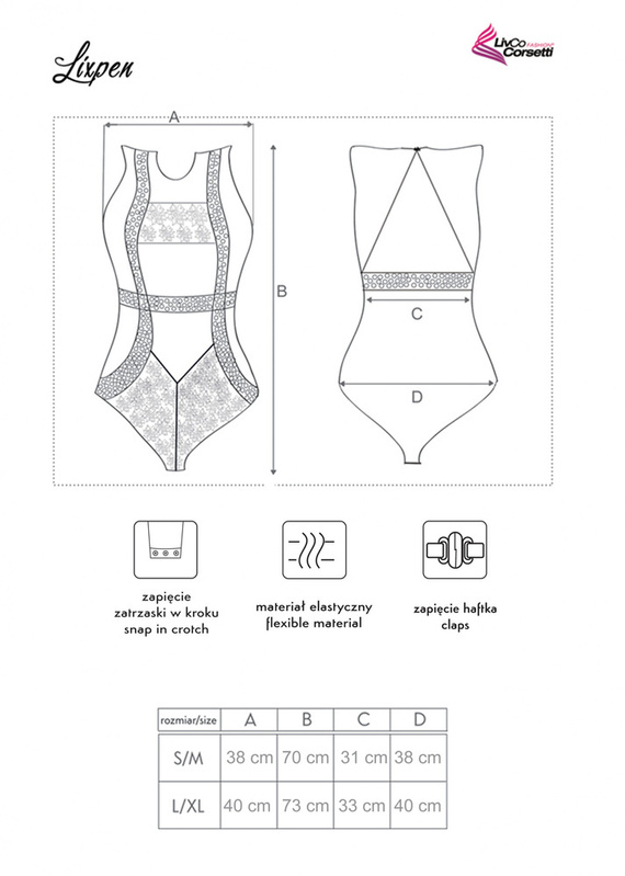 Lixpen LC 90612 Боді жіноче LivCo Corsetti Fashion