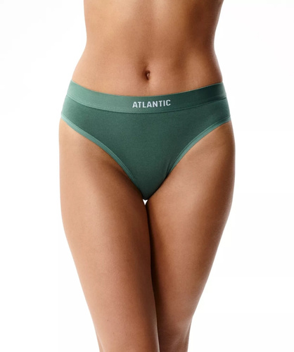 Atlantic 3CLP-012/Z26 Спортивні жіночі труси з бавовни 3-pack з широкою гумкою коричневий-рожевий-зелений