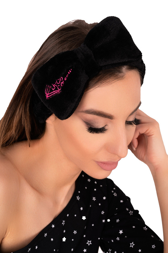 Косметична пов'язка на голову Krissan Black SP012 LivCo Corsetti Fashion - чорний