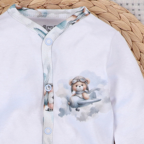 NINI BABY BEAR PILOT комбінезон з органічної бавовни ABN-5748/BIA