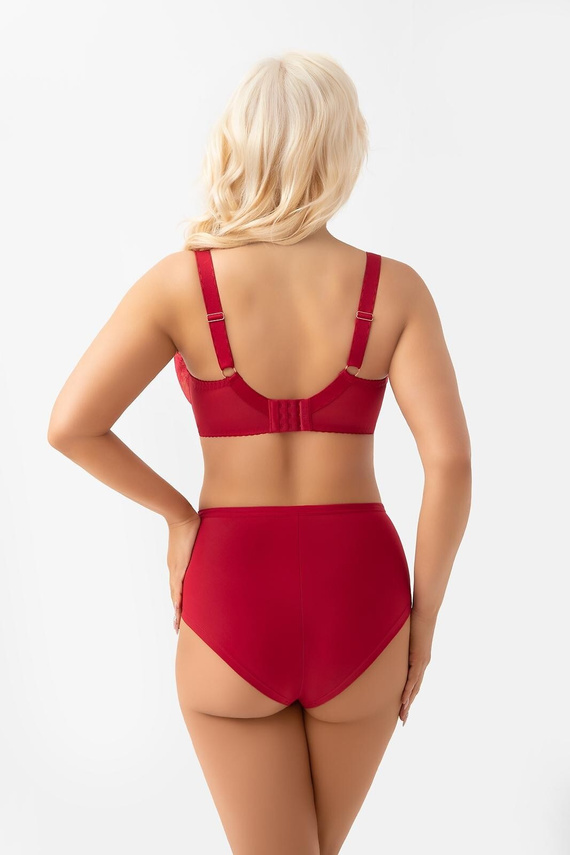 Gorsenia F024 Desire жіночі трусики червоні з мереживом і мікрофіброю