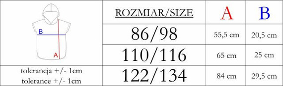 Пончо дитяче Nicol 224394 муслін 100% бавовна з капюшоном – темно-синє