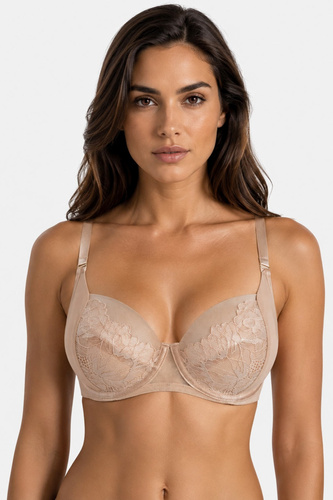 Mediolano Selena Soft 19265 Бежевий м’який мереживний бюстгальтер Soft