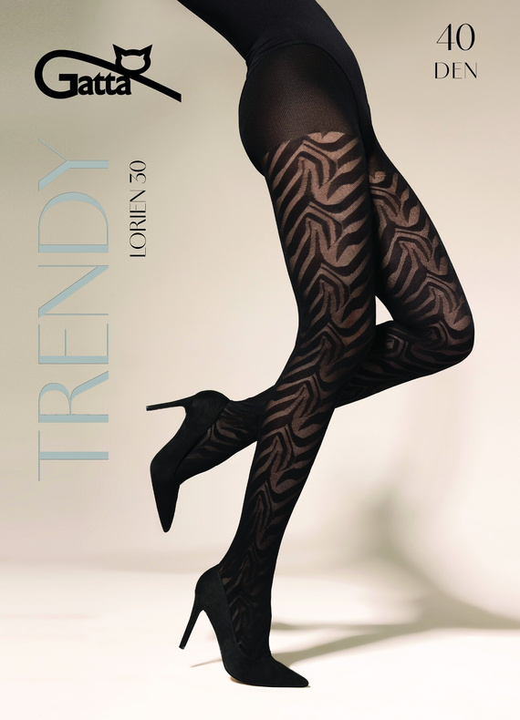 Колготки Gatta Trendy Lorien wz.30 40 den – матові, з візерунком, елегантні