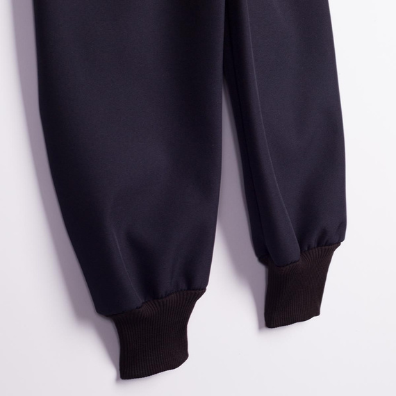 Nicol Штани 229054 дитячі softshell з флісом, високий пояс, манжети – темно-сині