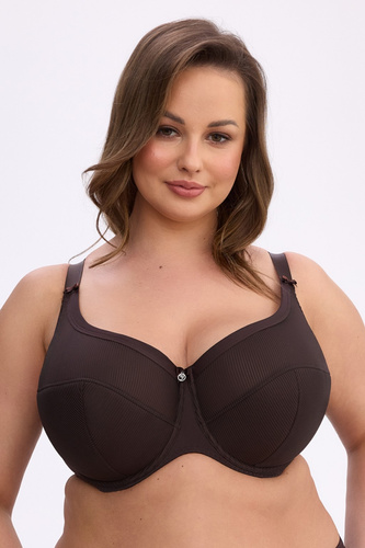 Бюстгальтер semi soft Gaia BS1058 Maxi Sonia коричневий – надійна підтримка