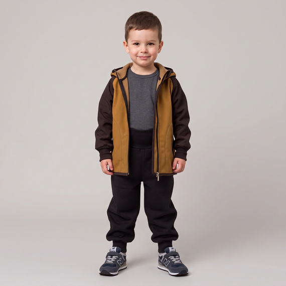 Nicol Штани 229055 дитячі softshell з флісом, високий пояс, манжети – чорний