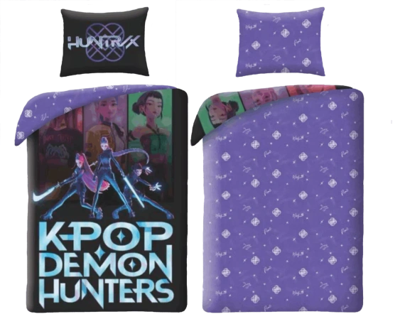 Постільна білизна K-POP Demon Hunters 03 Halantex 140x200 мікрофібра + 70x90