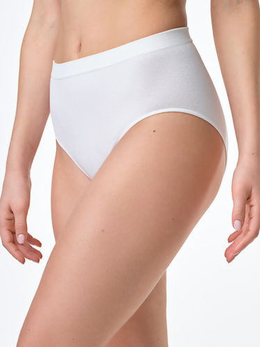 Spiman NATURE Bianco Трусики з бамбука з високою посадкою, дихаючі та комфортні