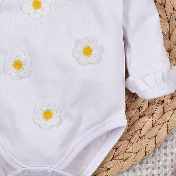 NINI Little Flowers – боді для немовлят на запах 100% органічна бавовна ABN-5757/BIA